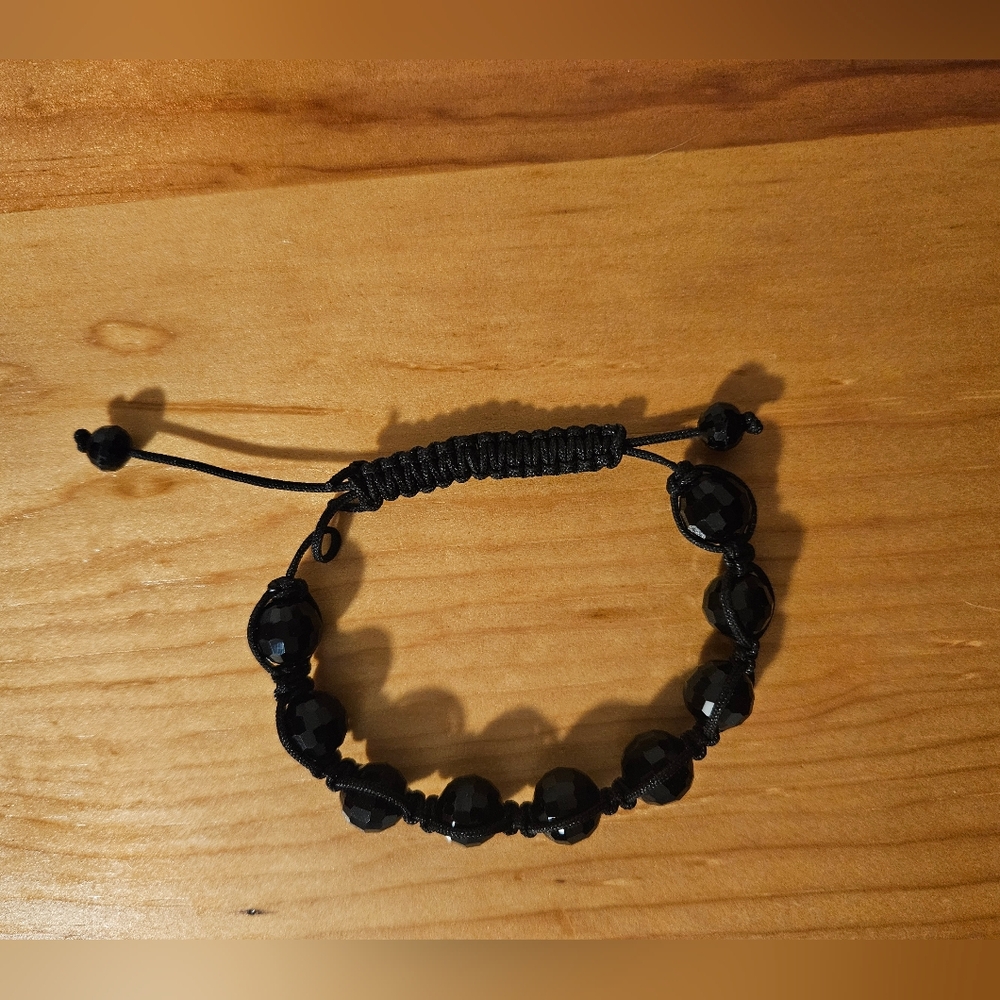 Black adjustable bracelet